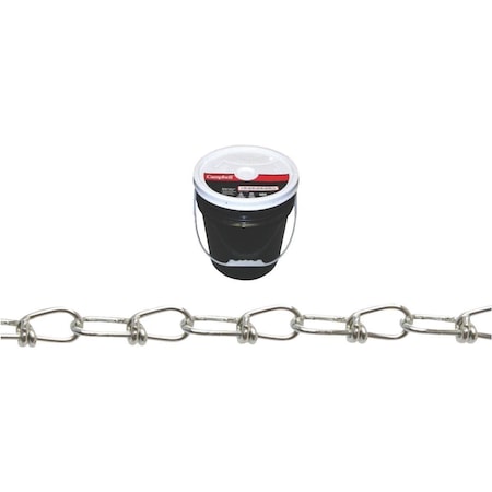 Campbell Chain & Fittings No.2-0 Double Loop Carbon Steel Chain - 0.14 in. Dia. x 350 ft. CA7305